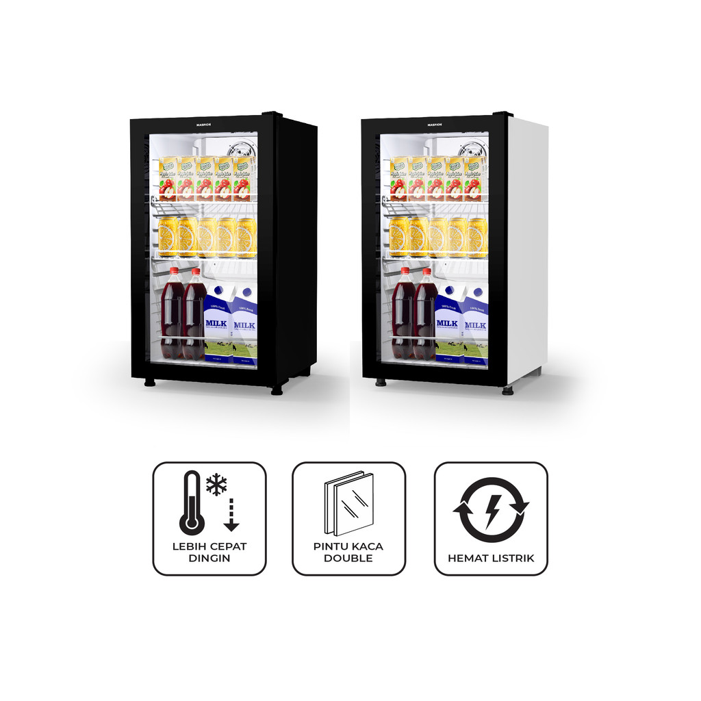 Maspion Lemari Pendingin Showcase 126 Liter MSC - 120 - Gambar 3