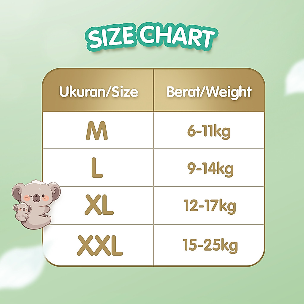 [4 PACK] Makuku Skin Health JUMBO Popok Bayi Pants / Celana M60 / L54 / XL48 - Gambar 4