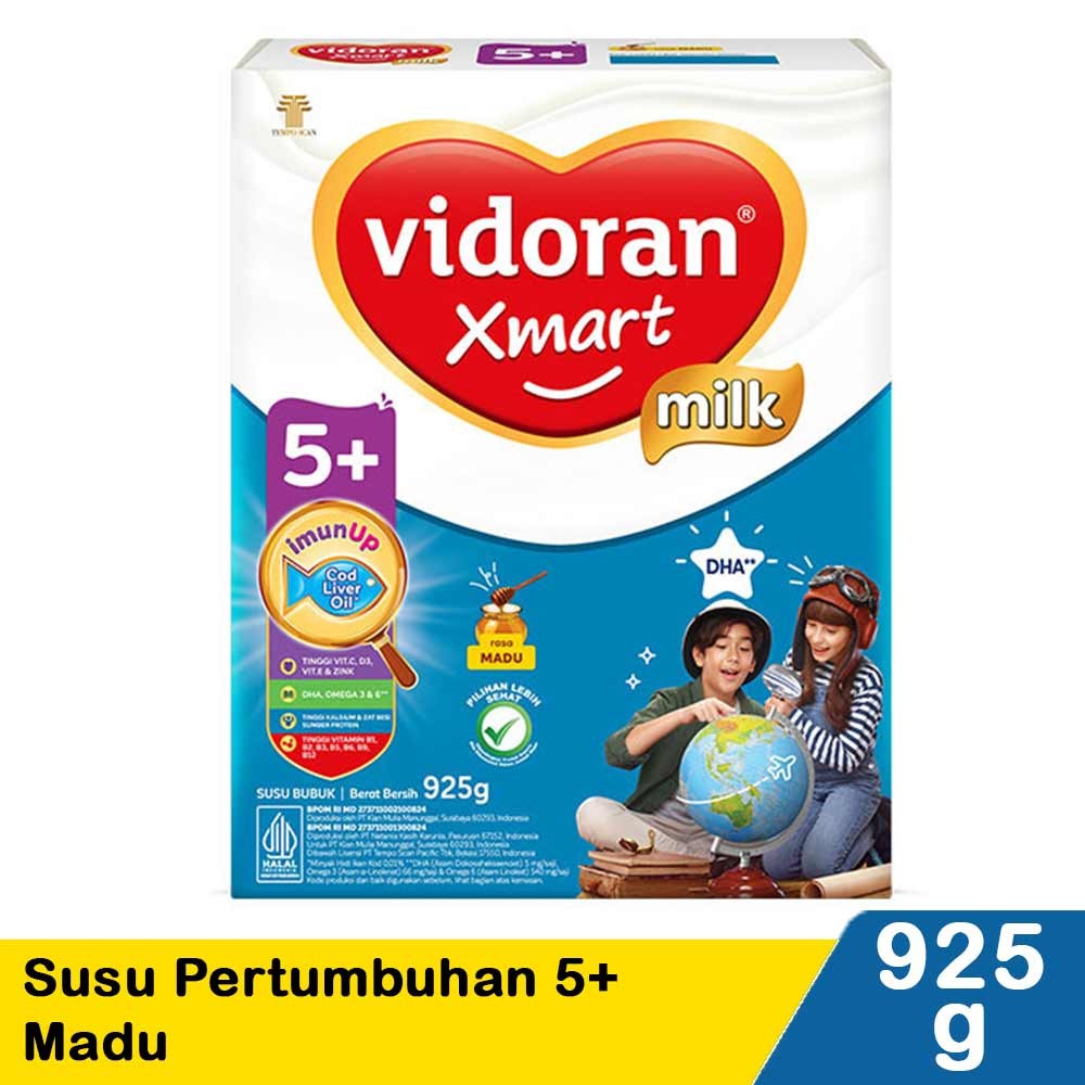 VIDORAN XMART5 SUSU BUBUK MADU 925g