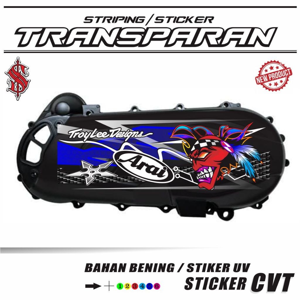VARIATION TRANSPARENT POLE STICKER/ FOR CVT BACK CVT STICKER VARIATION ...