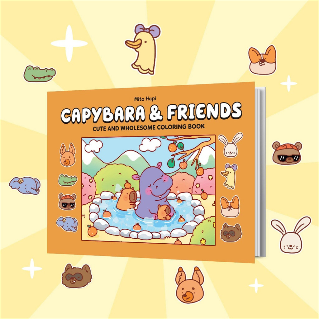 Capy and Friends coloring book (English version) - Capybara & Friends ...