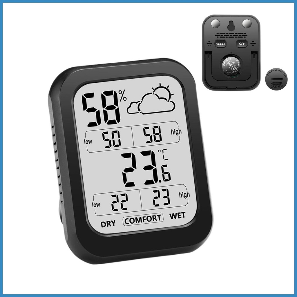 Temperature Humidity Meter Real-Time Humidity Sensor Temp Measurement ...
