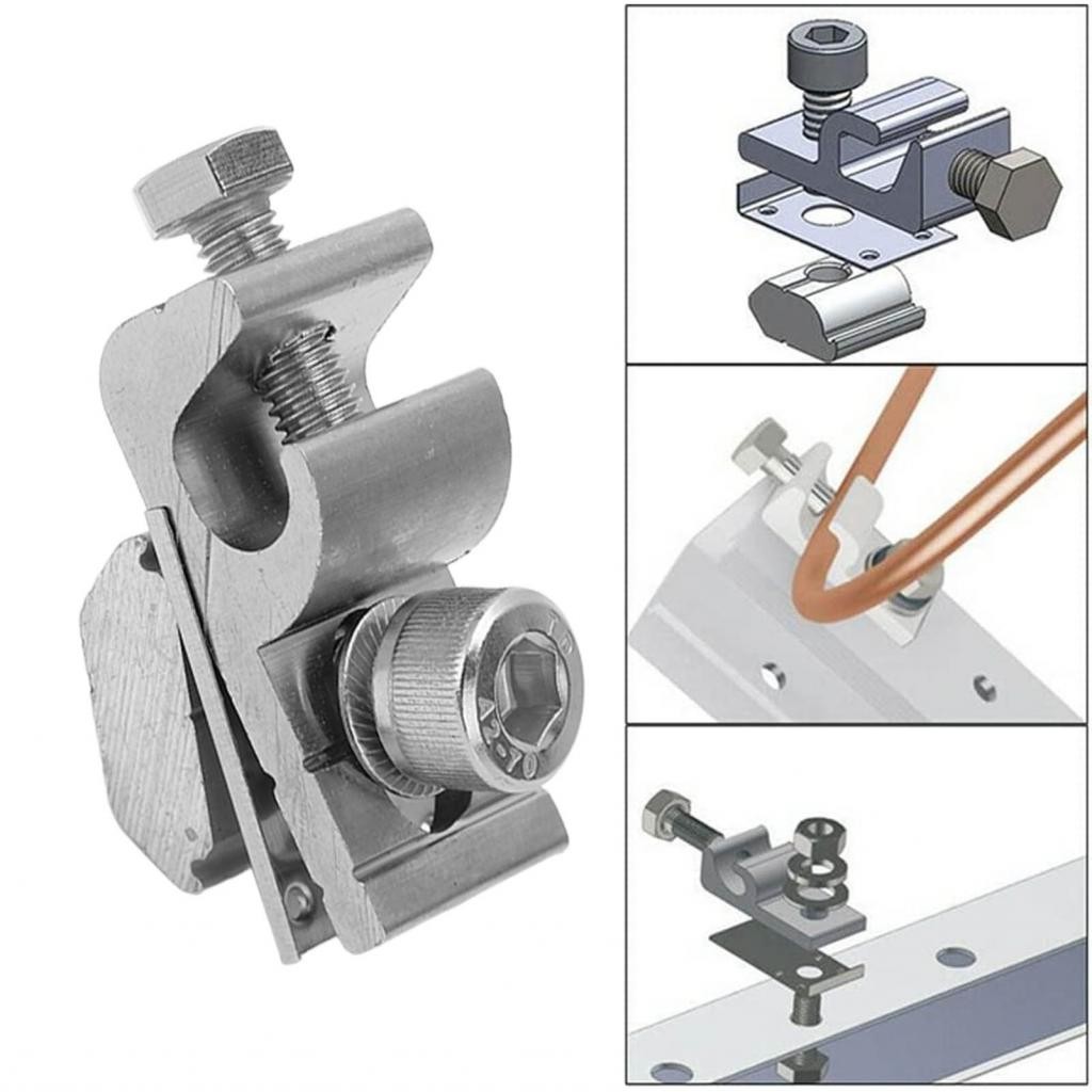 allnew365-SG Solar Mounting System Grounding Clip Lug Bracket Clamps ...