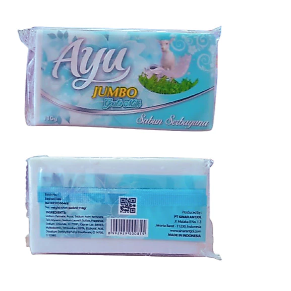 Ayu Jumbo Susu Kambing – Sabun Mandi Serbaguna 110gr Goats Milk - Gambar 3