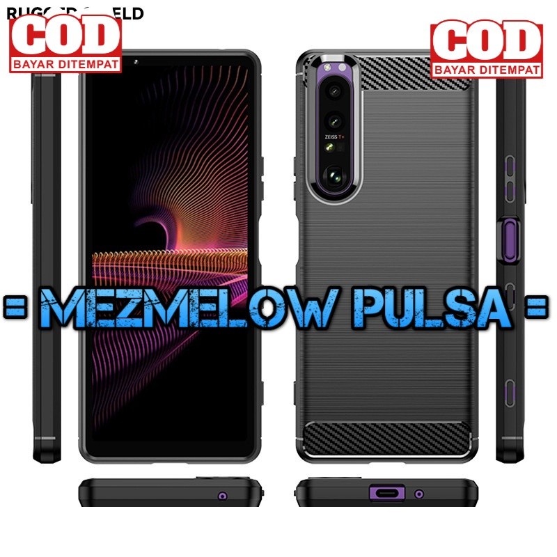 TPU Casing Caseng Softcase Fiber Carbon Case SONY XPERIA 1 V - Gambar 4