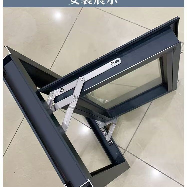 Horizontal Window Four-Link Rod Sliding Support Hinge Aluminum Alloy ...