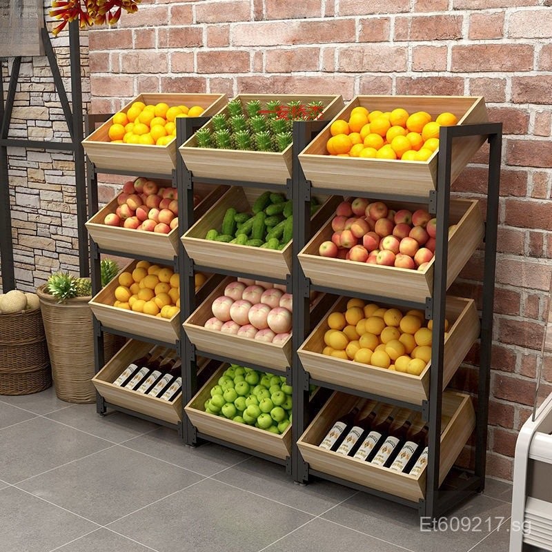 Kitchen Multifunctional Fruit Rack Vegetable and Fruit Supermarket ...