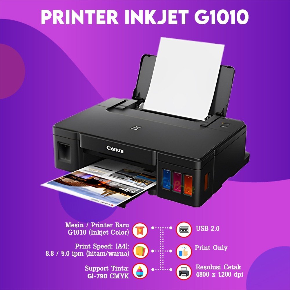FixPrint Printer Canon Pixma G1010 G1730 TS307 TS 307 Print Smartphone Copy Wireless RESMI New