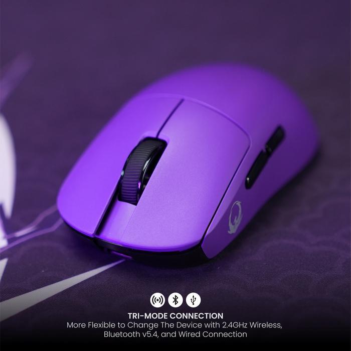 Sades Ryunix  Zero MX0 / MX-0 Mouse Gaming Lightweight PAW3212 Tri-Mode Connection 8000 DPI - Gambar 4