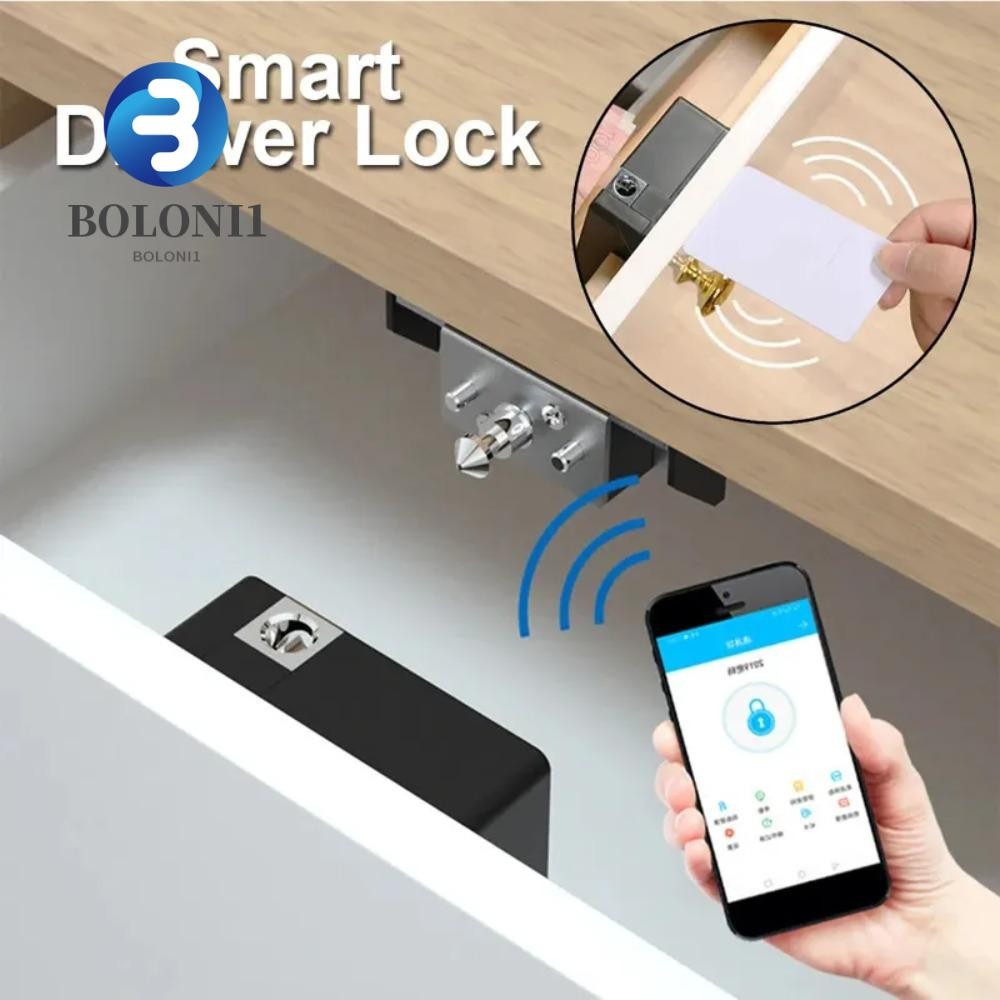 BO RFID smart lock, Invisible Hidde Easy To Install Smart Drawer Lock ...