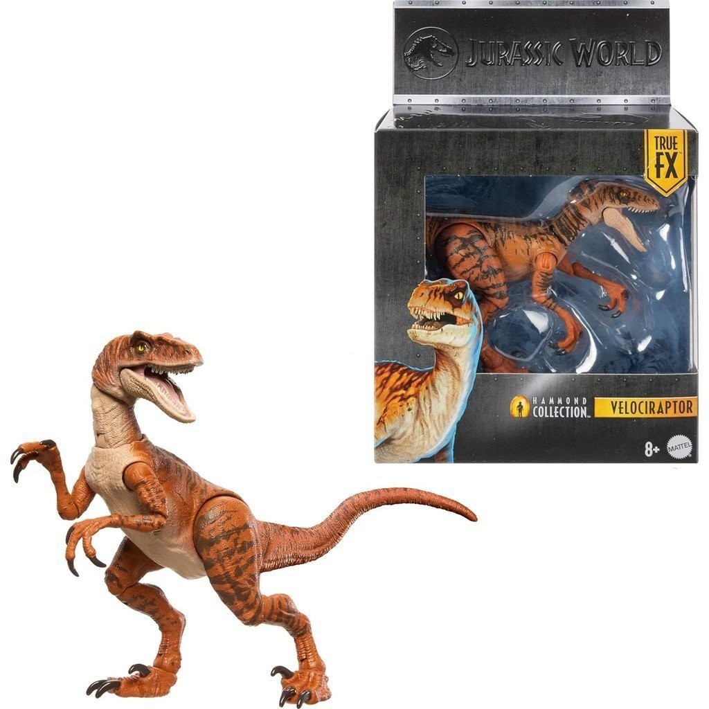 Mattel Jurassic World Hammond Collection with Human and Dinosaur Action ...