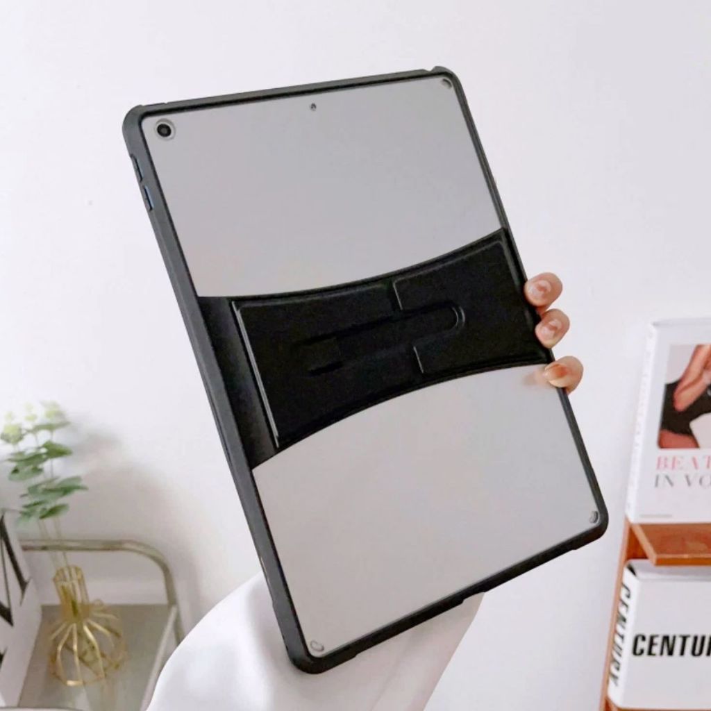 Holder Case Acrylic  For iPad 10.5/10.2 GEN 5/6 9,7 iPad MINI 4/5 Slim Clear Beatle Standing Shockproof - Gambar 2