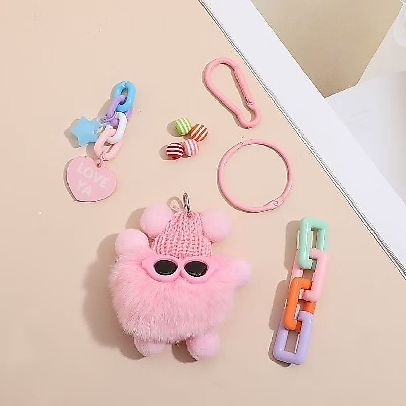 POPmaker Gantungan HP Monster Lucu Pom Pom - Gambar 4