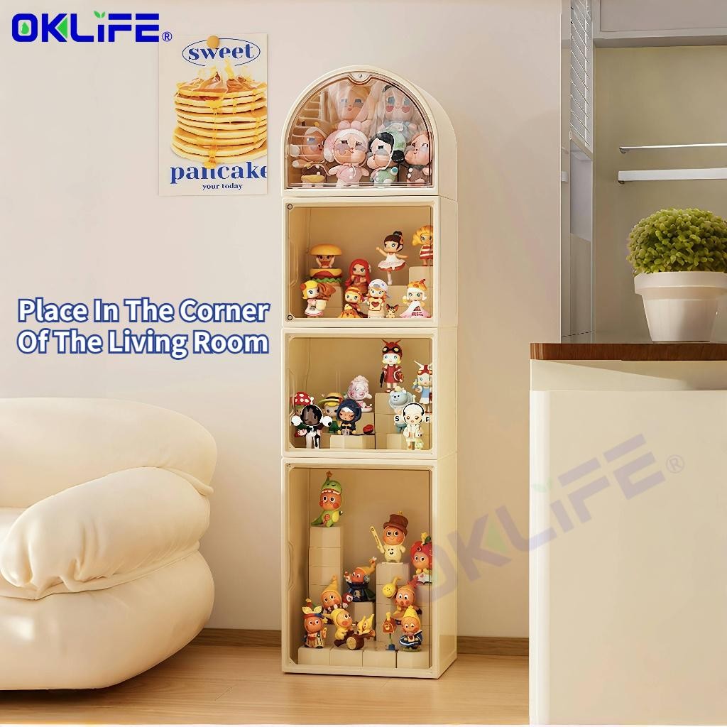Transparent Acrylic Figure and Blind Box Display Cabinet view 5