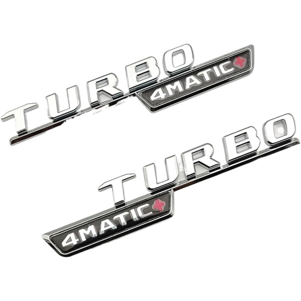 3D Black Chrome Letters for Car Logo Stickers Fit for Mercedes A45S AMG ...