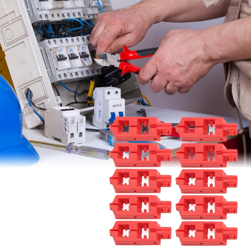 nearbuy 10Pcs Circuit Breaker Lockout Device Snap On PA Nylon Energy ...