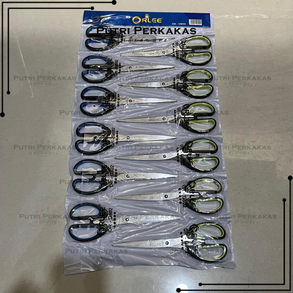 Gunting Besar 22 cm ORLEE / Gunting Ukuran Besar Peralatan Sekolah / Gunting Jumbo / Gunting Kantor