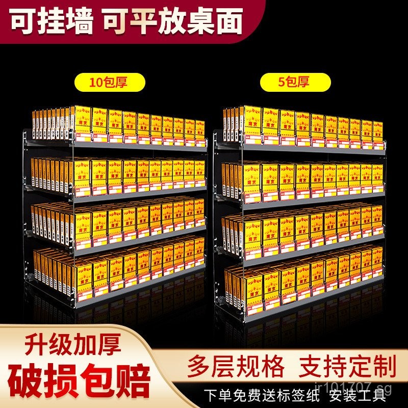Wall-Mounted Convenience Store Rack Shelf Push-Pull Wall-Mounted ...