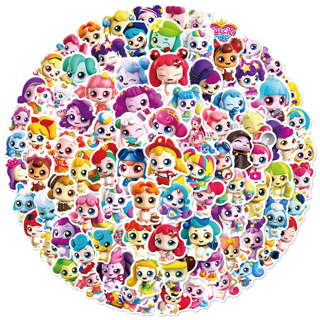 Cartoon Cute Catch! Teenieping Small-Size Graffiti Stickers (100 Pieces ...