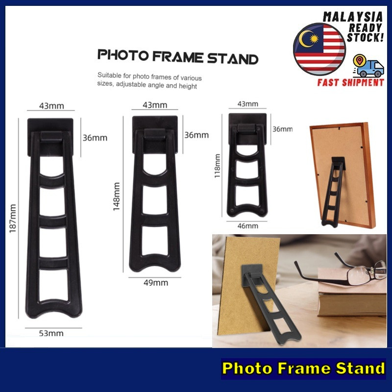 Photo Frame Stand Plastic Stand Photo Frame Bracket Kaki 4R 5R 6R 8R ...