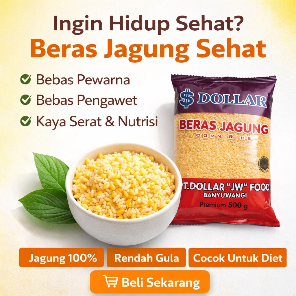 Beras Jagung Dollar Premium 500 gr - Gambar 4