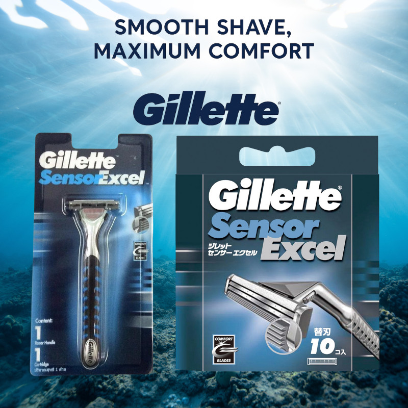 Gillette Sensor Excel Razor Blade Refill Packs | Shopee Singapore