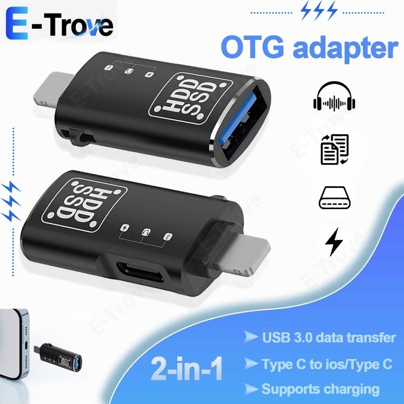 Multi Functional 2-in-1 Metal OTG Adapter USB 3.0 Data Transfer ...