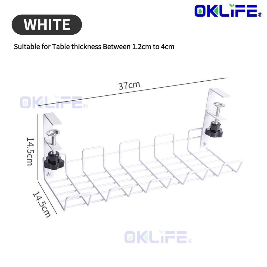 Under Desk Cable Organizer Plug Cord Storage Tray Moisture Proof Home Office Table Socket Holder For HDB Condo view 11