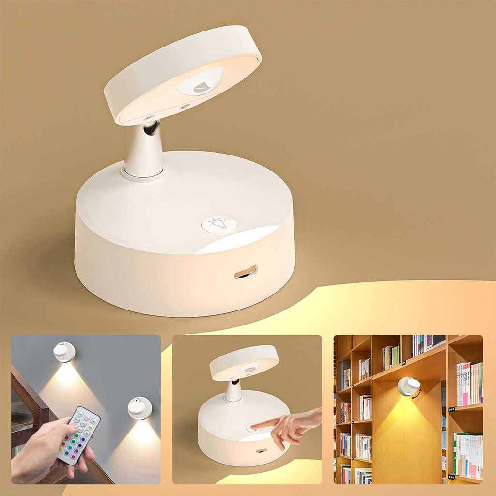 LED Spotlights, 13 Colors USB Rechargeable Picture Lights for Wall ...
