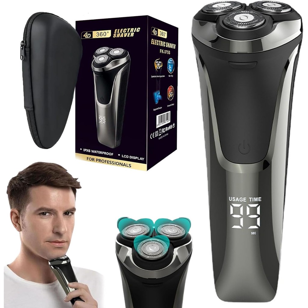 Electric Razor for Men, 2025 New Razor Pro, 4D Floating Head Rotary ...