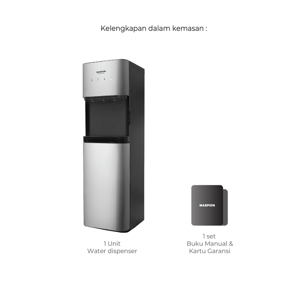 Maspion Standing Dispenser Bottom Loading Hot Cold & Normal MD-109 PAS BL - Gambar 4