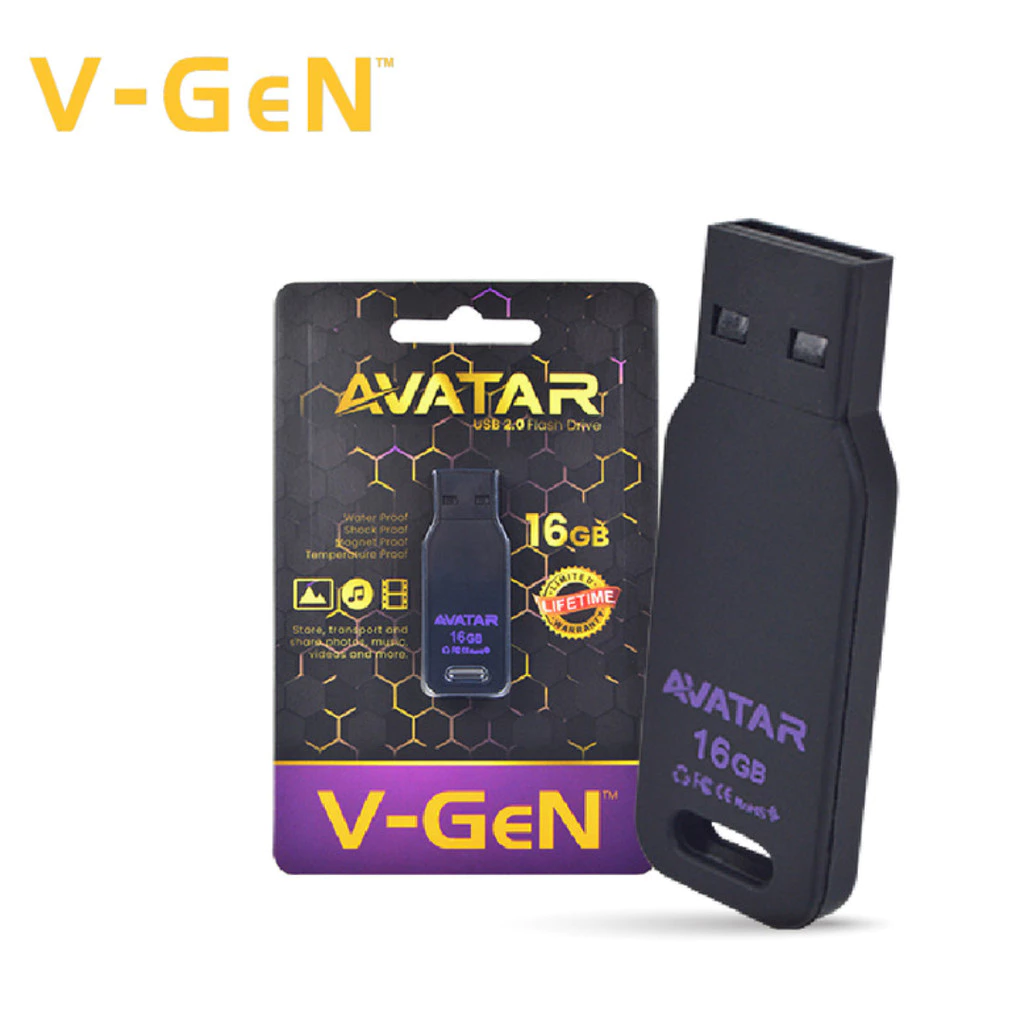 V-GEN AVATAR Flashdisk 8GB / 16GB / 32GB 2.0 Original - Gambar 3