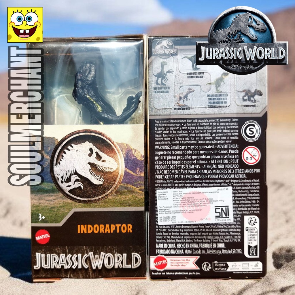 Jurassic World Indoraptor Mini Figure Dinosaur Original Mattel | Shopee ...