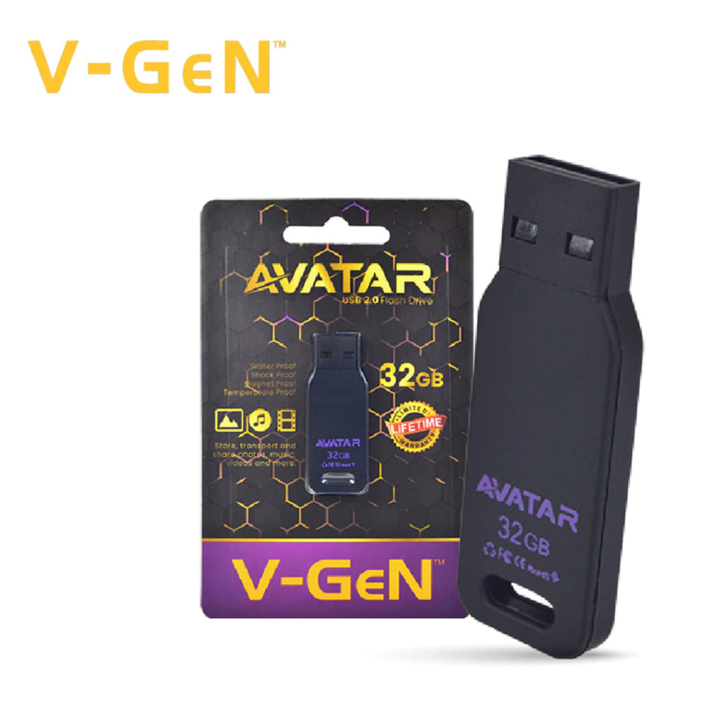 V-GEN AVATAR Flashdisk 8GB / 16GB / 32GB 2.0 Original - Gambar 4