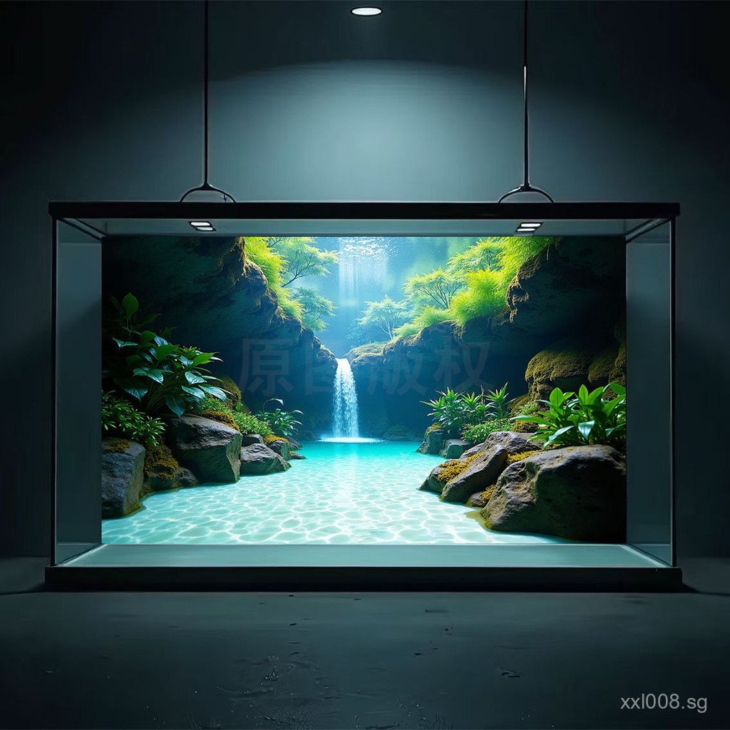 [2198Positive Review]Fish Tank Background Paper Painting HD Image3d 3D ...