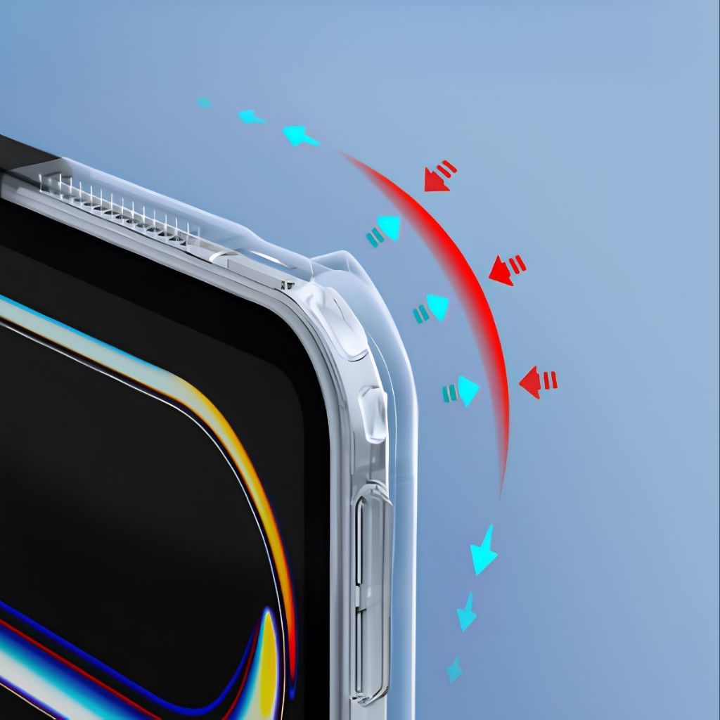 Case Acrylic For iPad Gen 10 5/6 7/8/9 Pro 11 Air 4/5 iPad 10.5/10.2 Mini 6 8.3" Air 13 Pro 12.9 Transparan Premium Full Cover Shockproof Anti Gores Ringan - Gambar 2