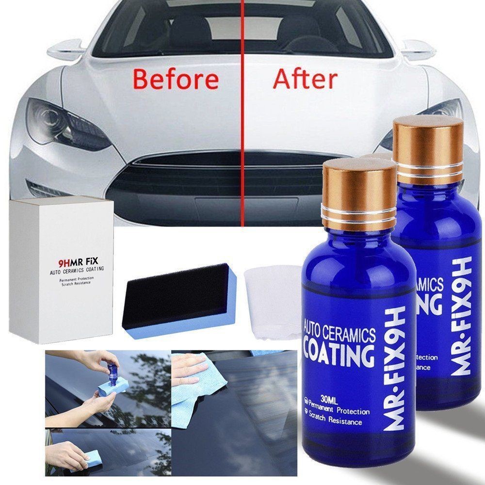 Premium Nano Ceramic Coating 9H Original Mr Fix Cairan Pelindung Cat Mobil Motor Helm MrFix Mr.Fix - Gambar 4