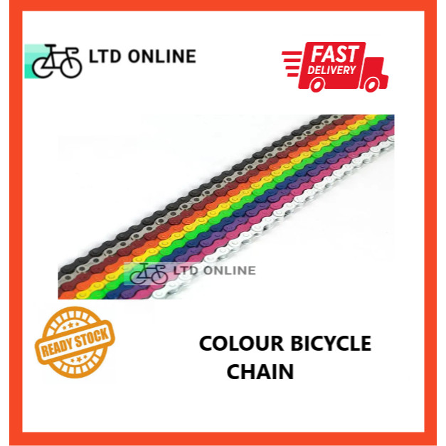 Colour Bicycle Chain Rantai Basikal Warna Fixie BMX Single Speed 102L ...