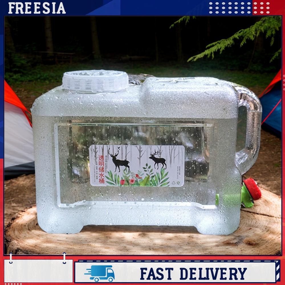 2.6 Gal White Water Container W/ Spigot & Carry Handle Water Carrier ...