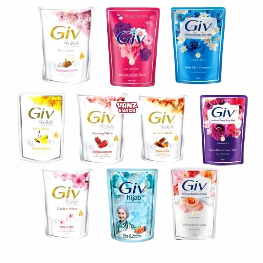 Giv B ody Wash Cair Harum dan Lembut 60ml