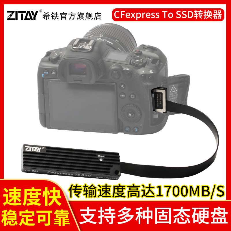 CFexpress to SSD NVMe Canon EOS r5 Z6Z7 XQD Memory Card Converter CS02 ...
