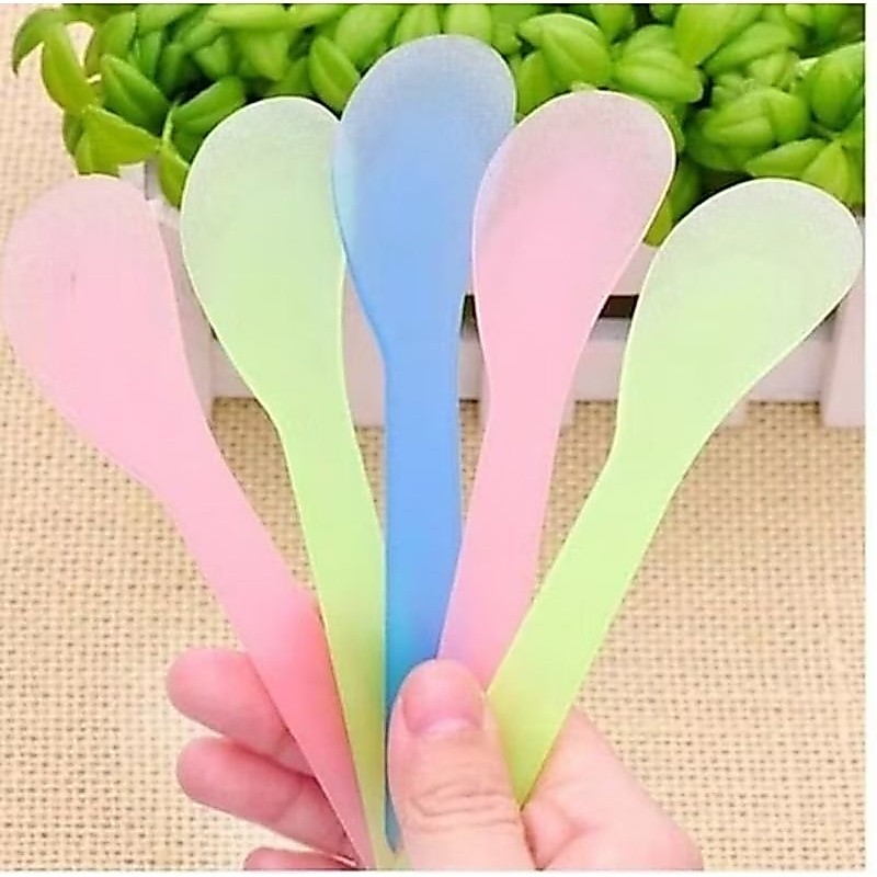 1PCS Spatula Sendok Cream Masker Alat Perawatan Wajah Pengaduk Mask Warna Pastel Serbaguna A283 - Gambar 4