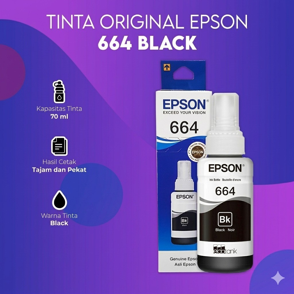 FixPrint Tinta Epson 664 100ml Refill Printer L120 L121 L210 L360 L565 L1300