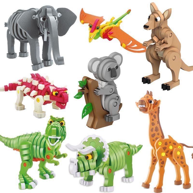 Children Educational Toys Dinosaur 3D 3d puzzle model EVA Foam ...