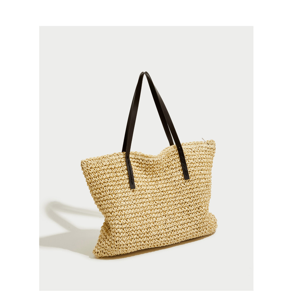 Ayliss Women Straw Woven Tote Large Beach Handmade Weaving Shoulder Bag ...