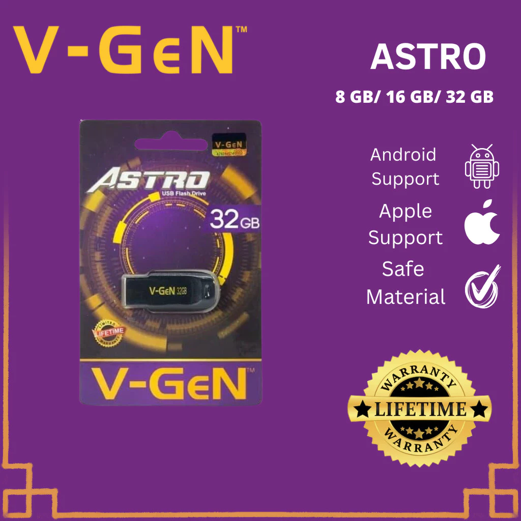 V-GEN ASTRO Flashdisk 8/16/32/64 Gb - Gambar 2