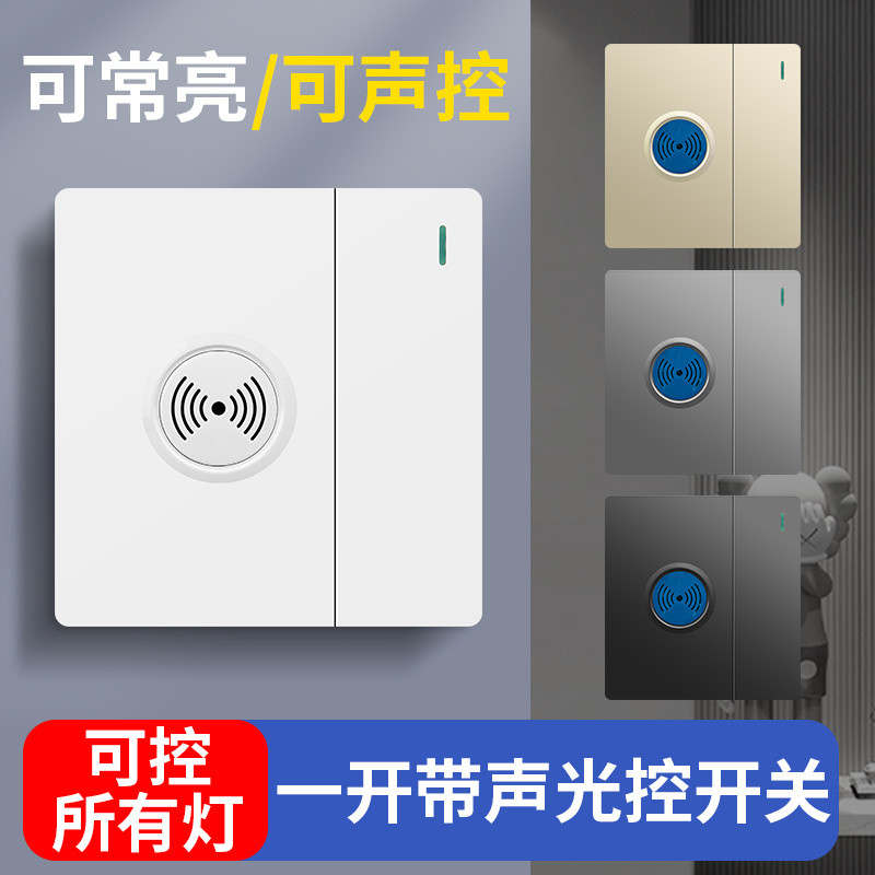 Lazy Switch Lazy switch86 Type Voice Control Switch One Open Double ...