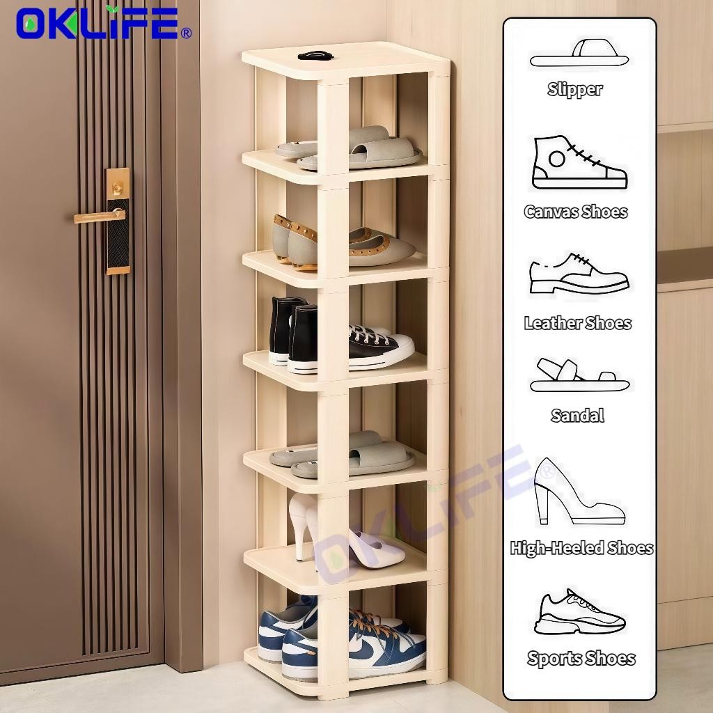 Multi-Layer Plastic Shoe Rack and Space-Saving Shoe Cabinet view 3