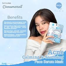 Pipiqiu Skincare - Mask 25gr - Cinnamoroll / Merah Jingga Official - Gambar 3
