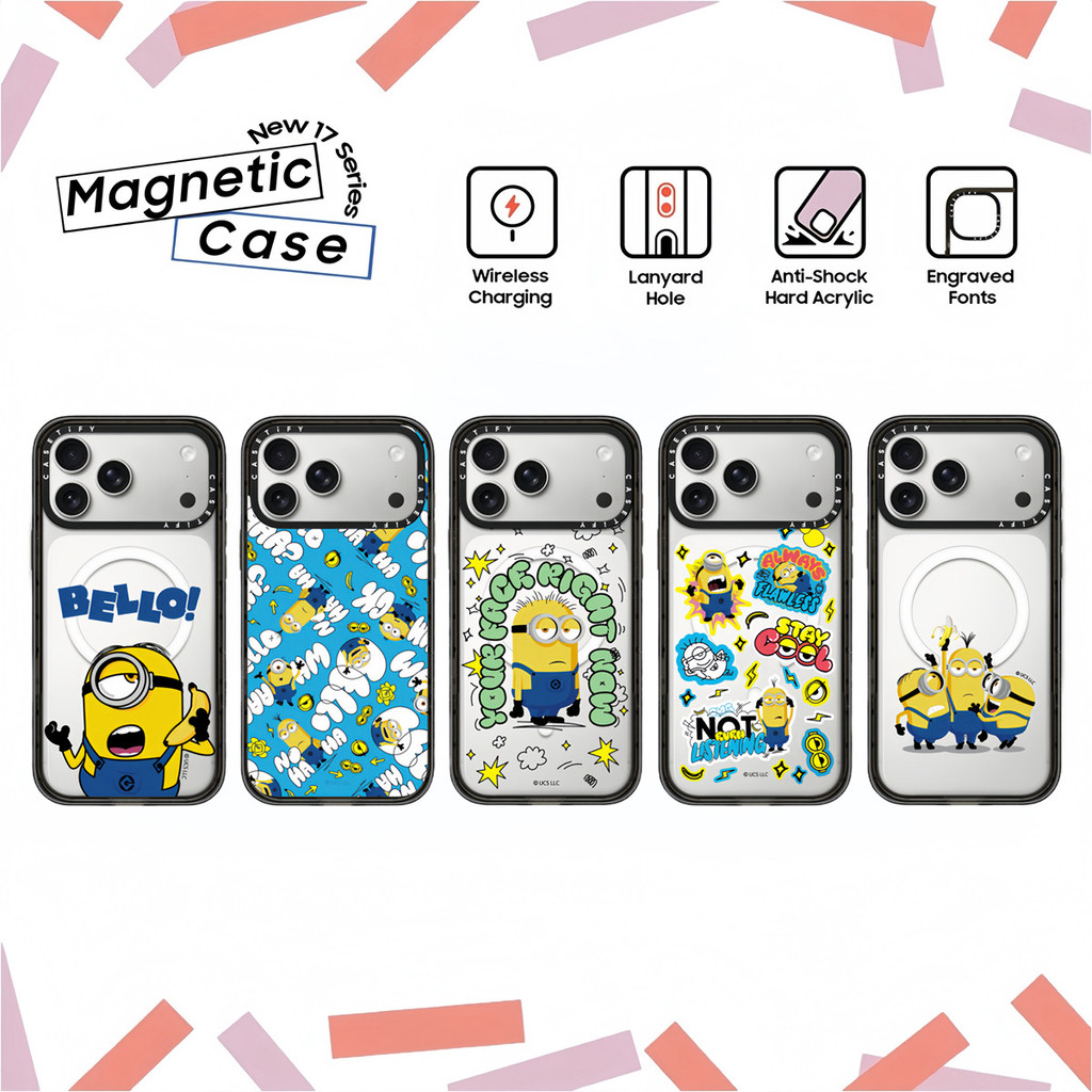 Minions Dave Stuart Kevin Hard Plastic Acrylic Case Cover For iPhone 17 ...